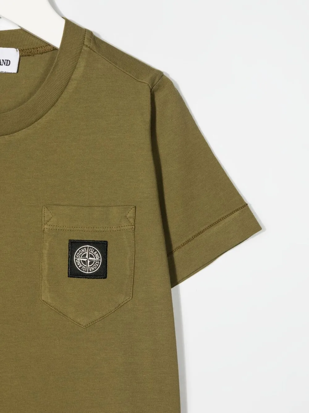 Stone Island Junior T-shirt met logopatch Groen