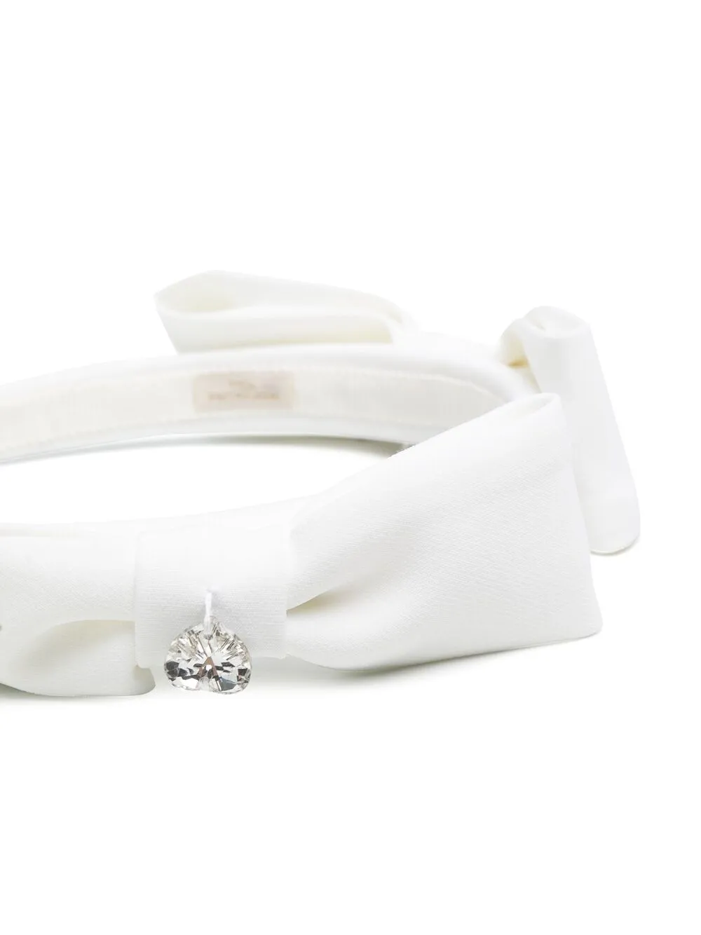 Image 2 of Monnalisa crystal-embellished bow-detail hairband