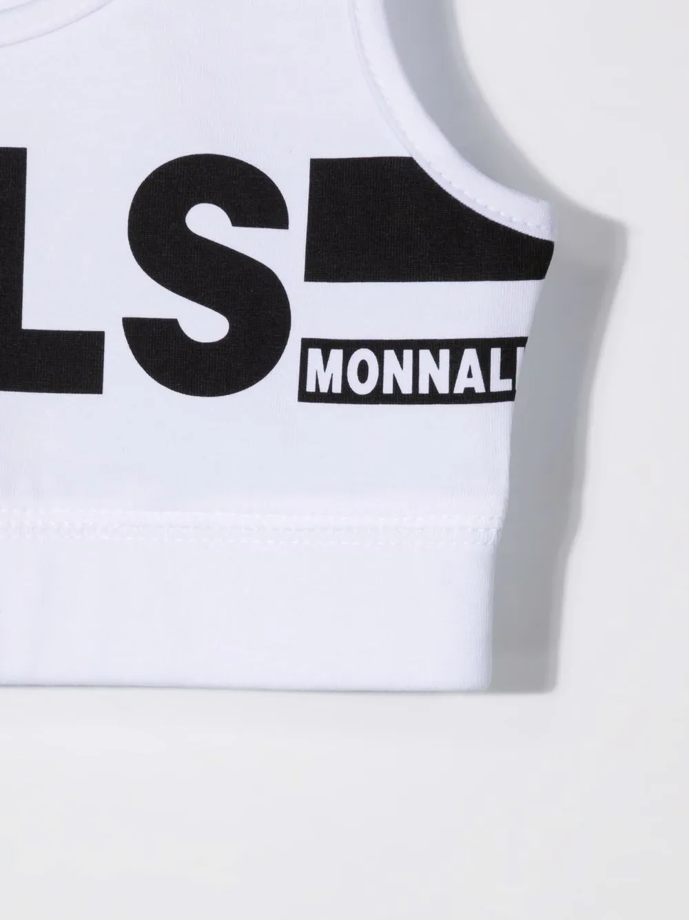 фото Monnalisa укороченный топ без рукавов с логотипом