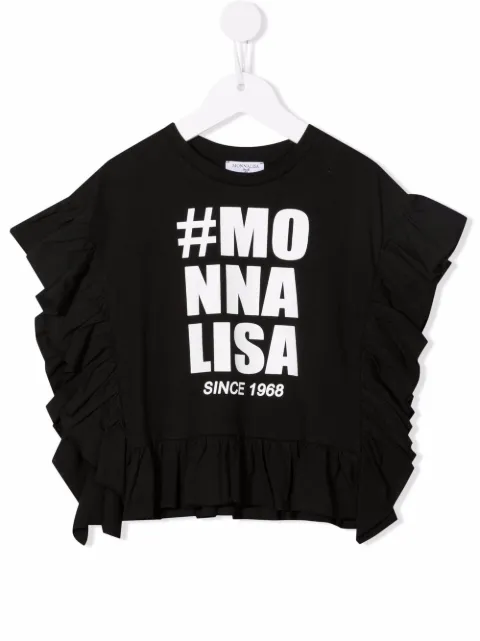 Monnalisa logo-print cotton T-shirt