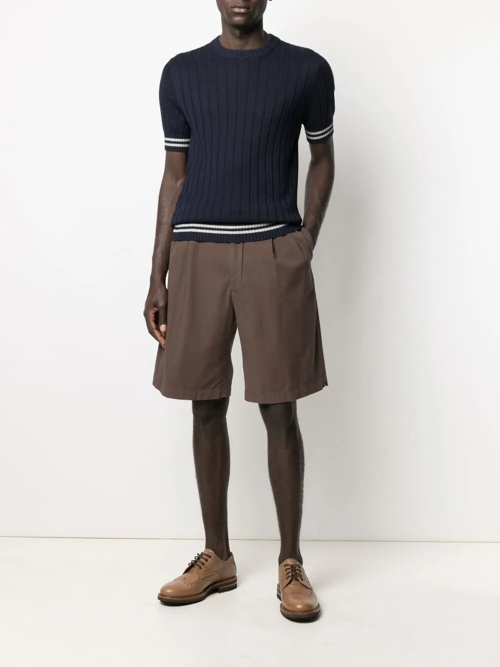 фото Brunello cucinelli шорты широкого кроя