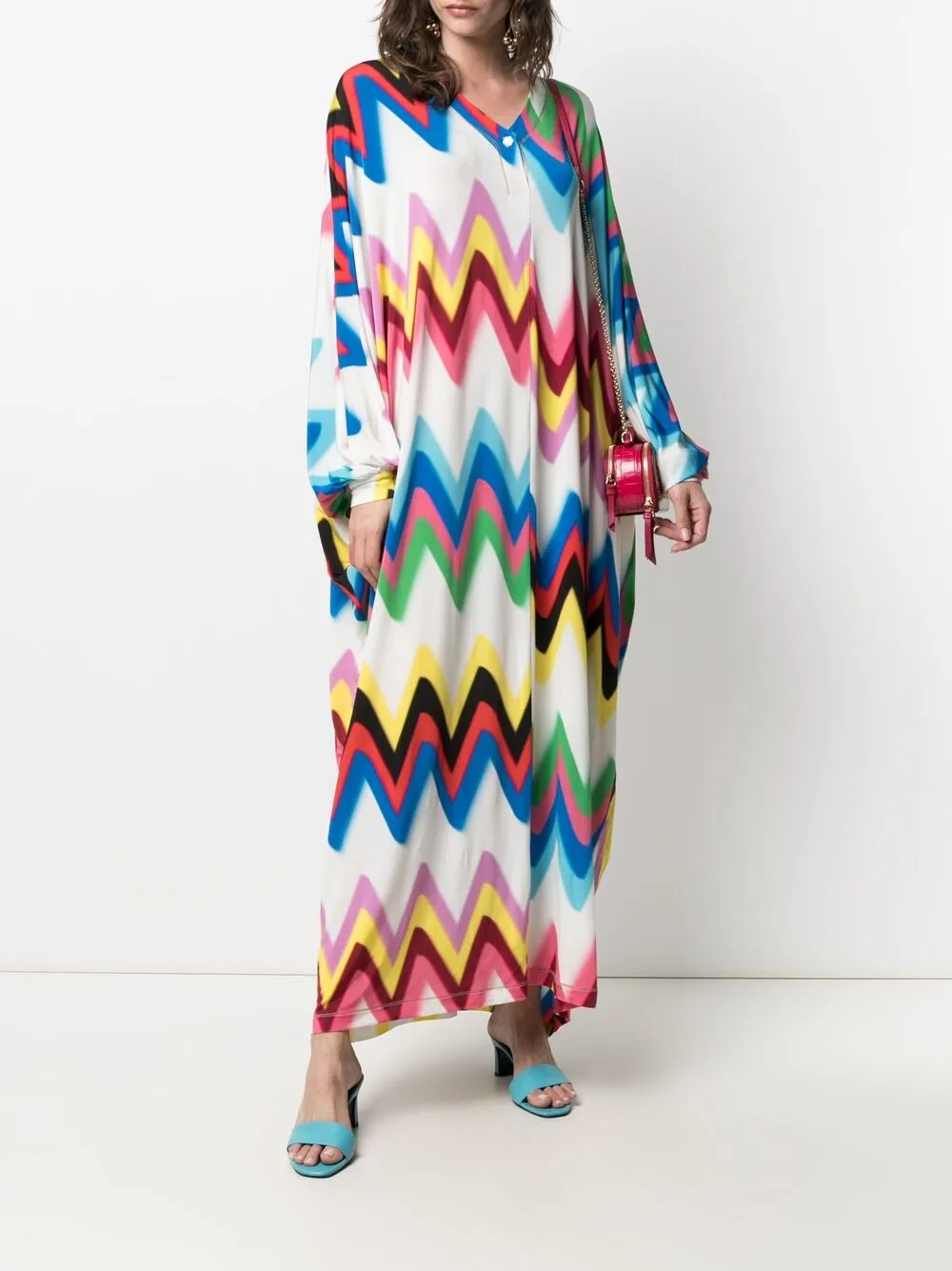 фото Missoni платье макси в полоску