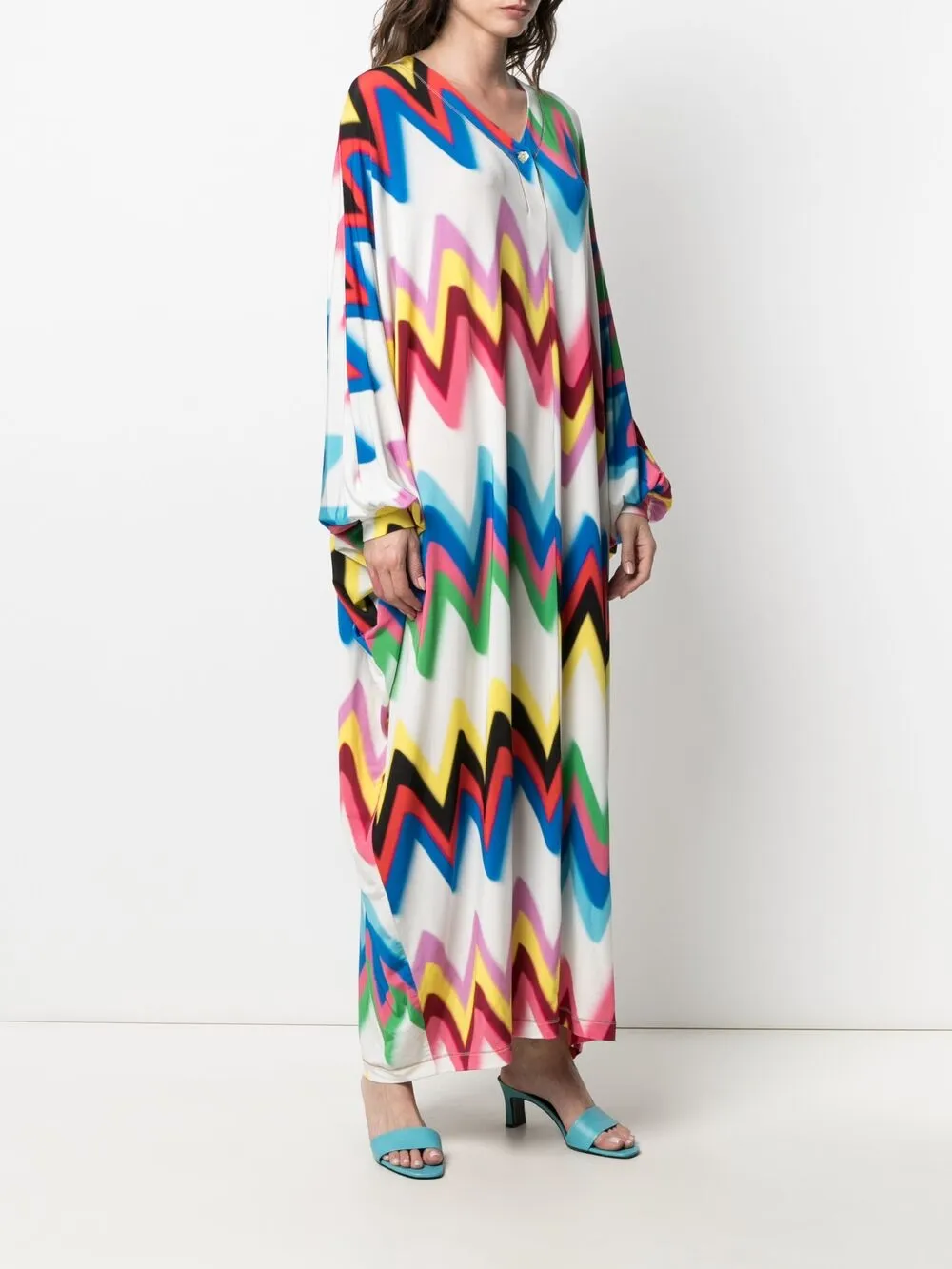 фото Missoni платье макси в полоску