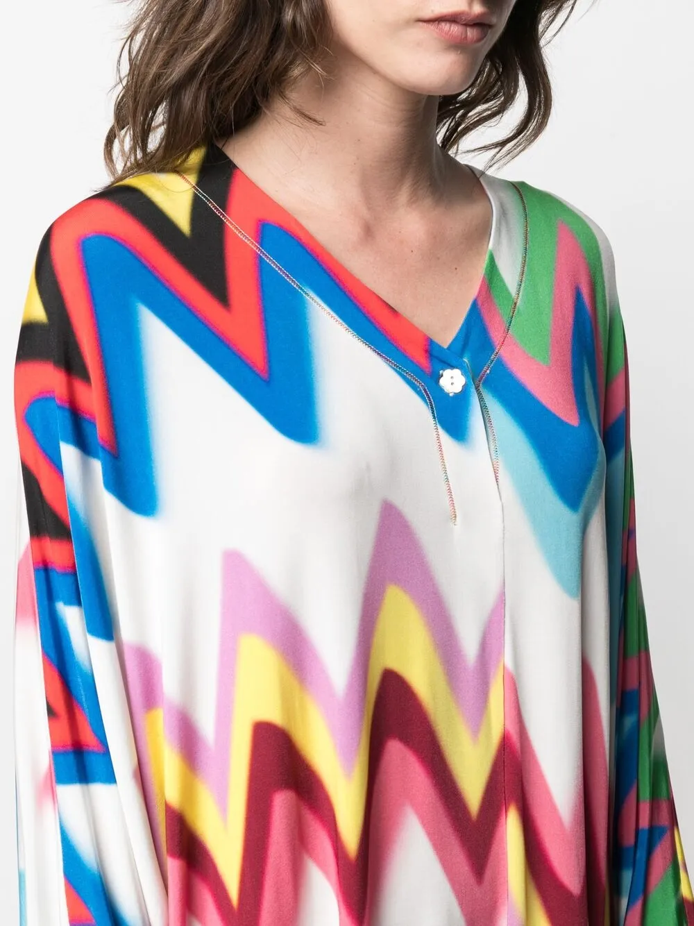 фото Missoni платье макси в полоску