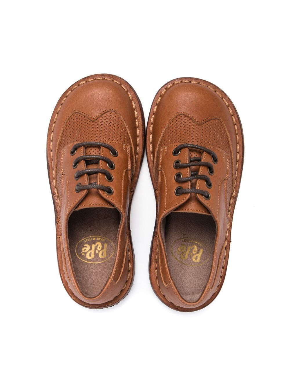 Shop Pèpè Federico Lace-up Shoes In Brown