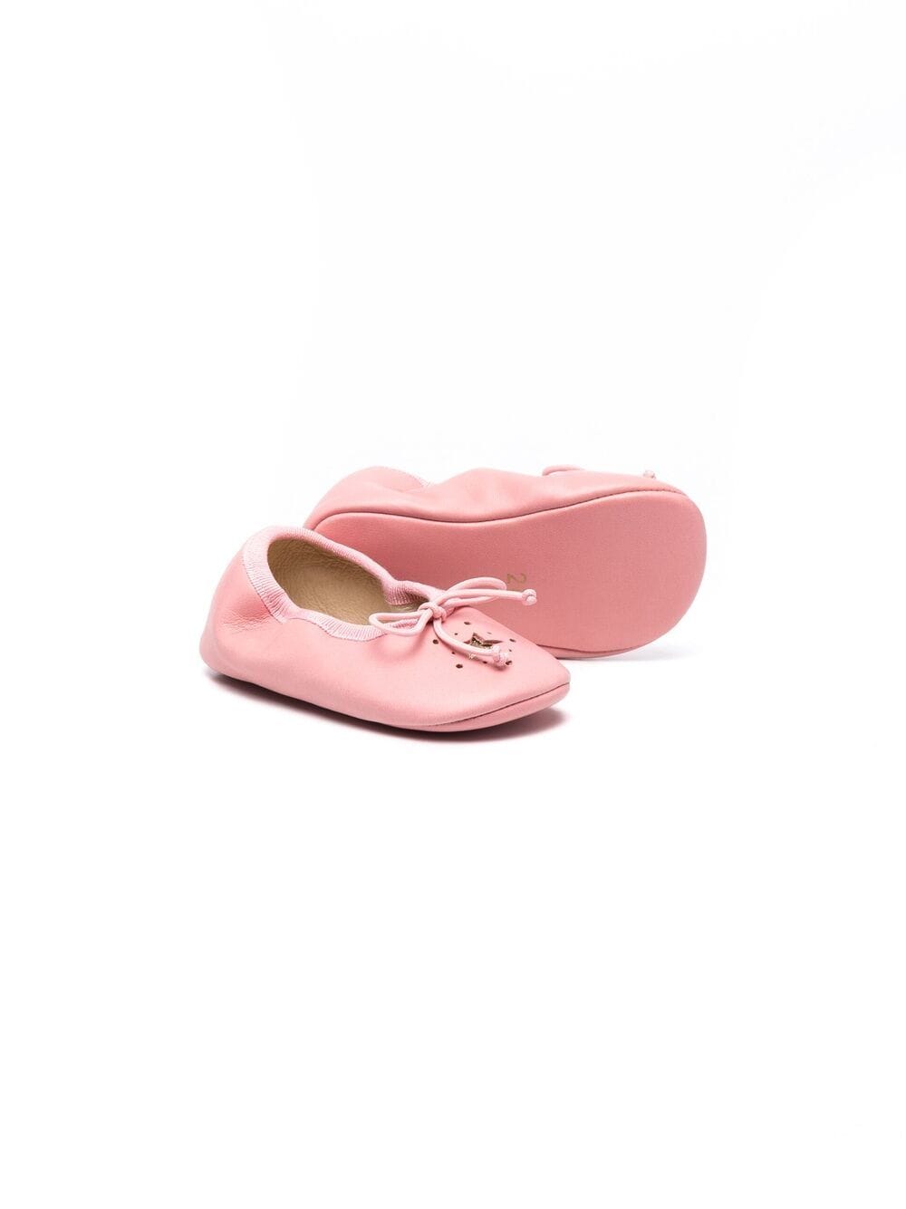 Shop Pèpè Rosa Crib Shoes In Pink