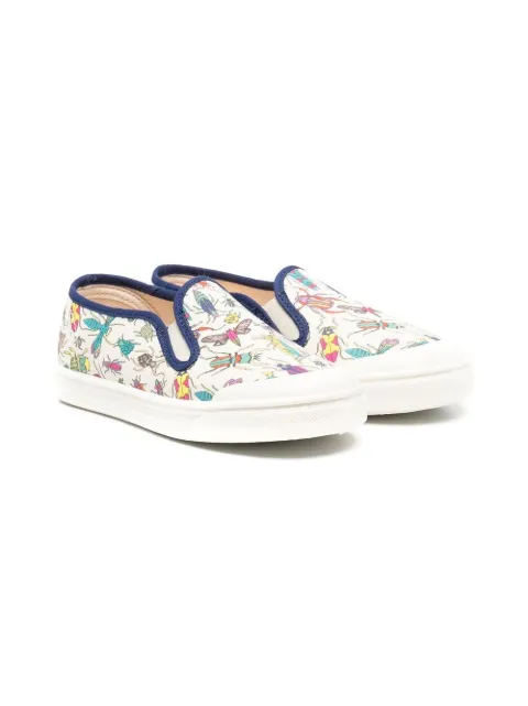 Pèpè dinosaur print slip-on sneakers