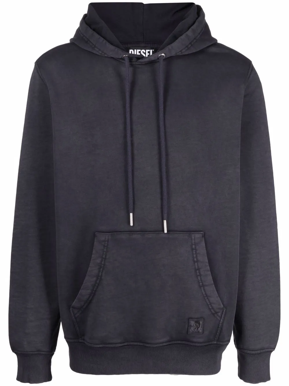 Diesel Hoodie met logopatch Blauw