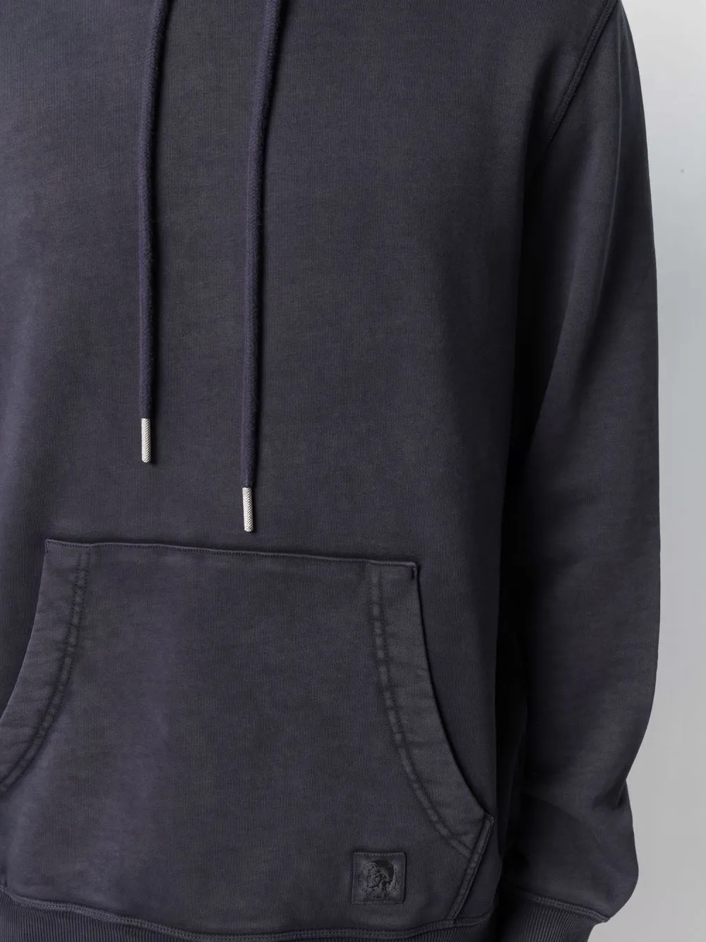 Diesel Hoodie met logopatch Blauw