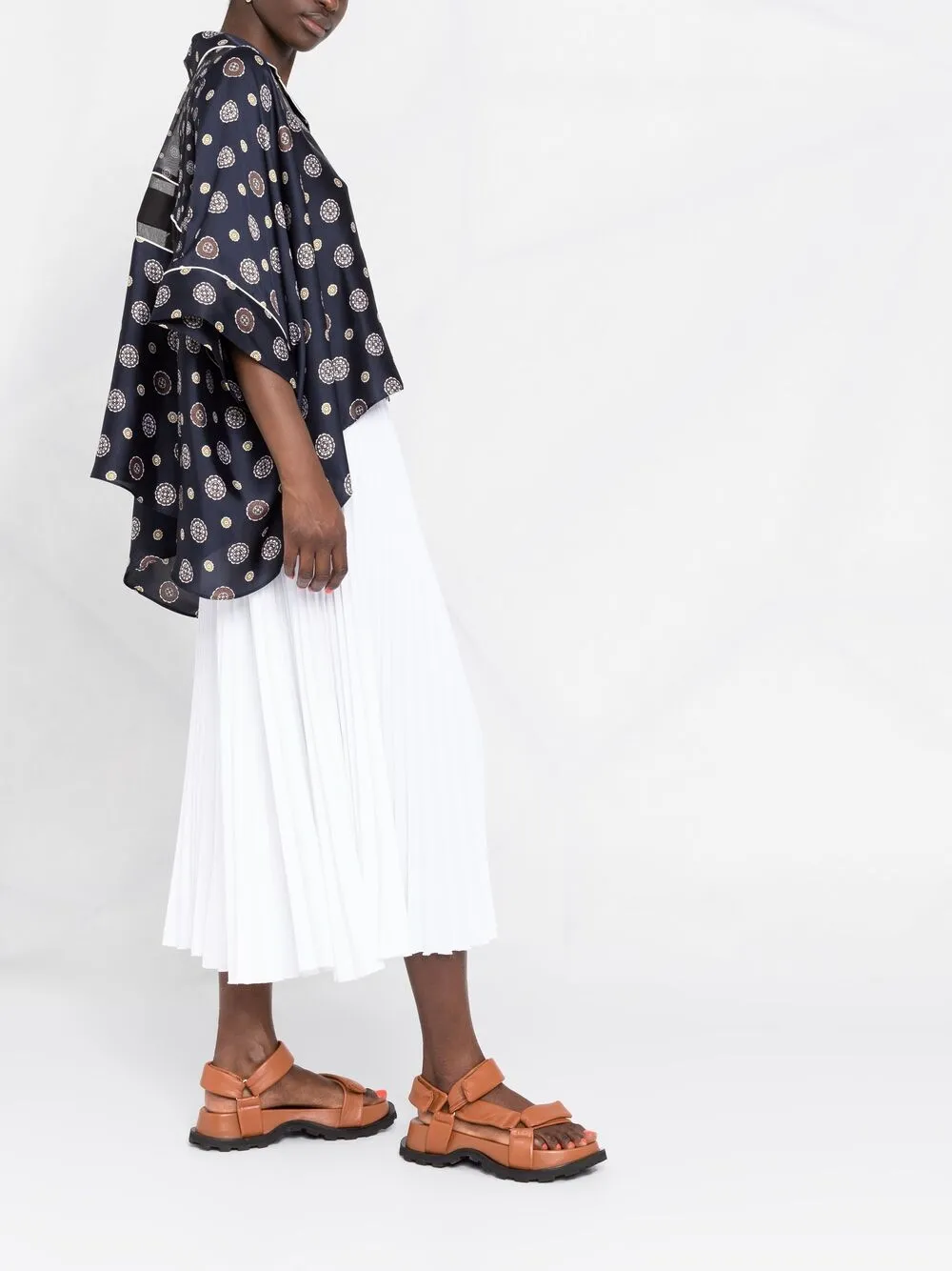 фото Sacai рубашка свободного кроя