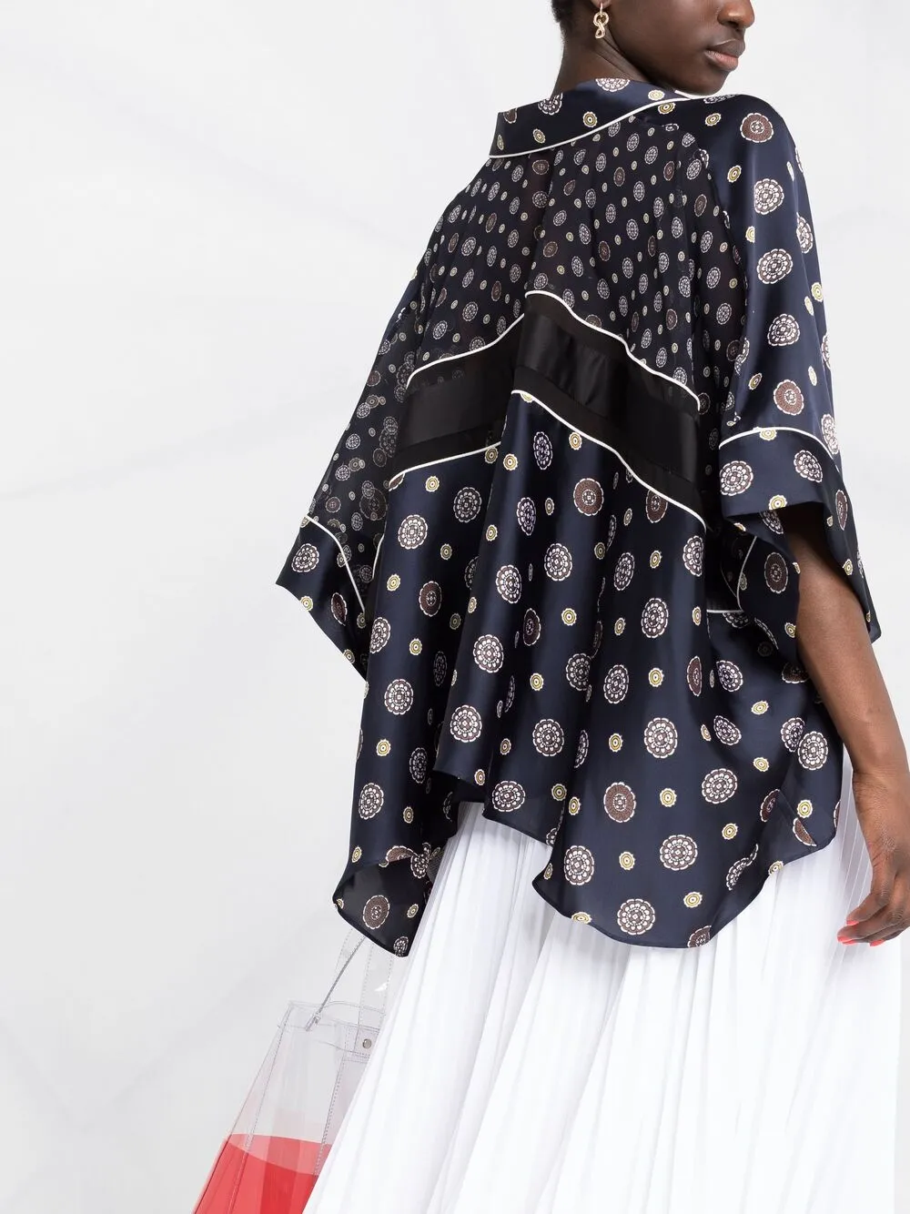 фото Sacai рубашка свободного кроя