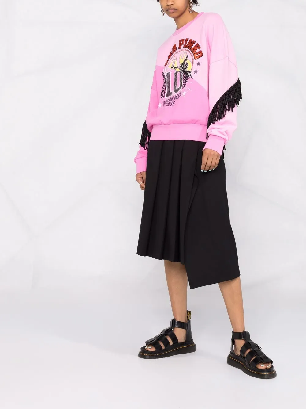 фото Pinko толстовка с бахромой
