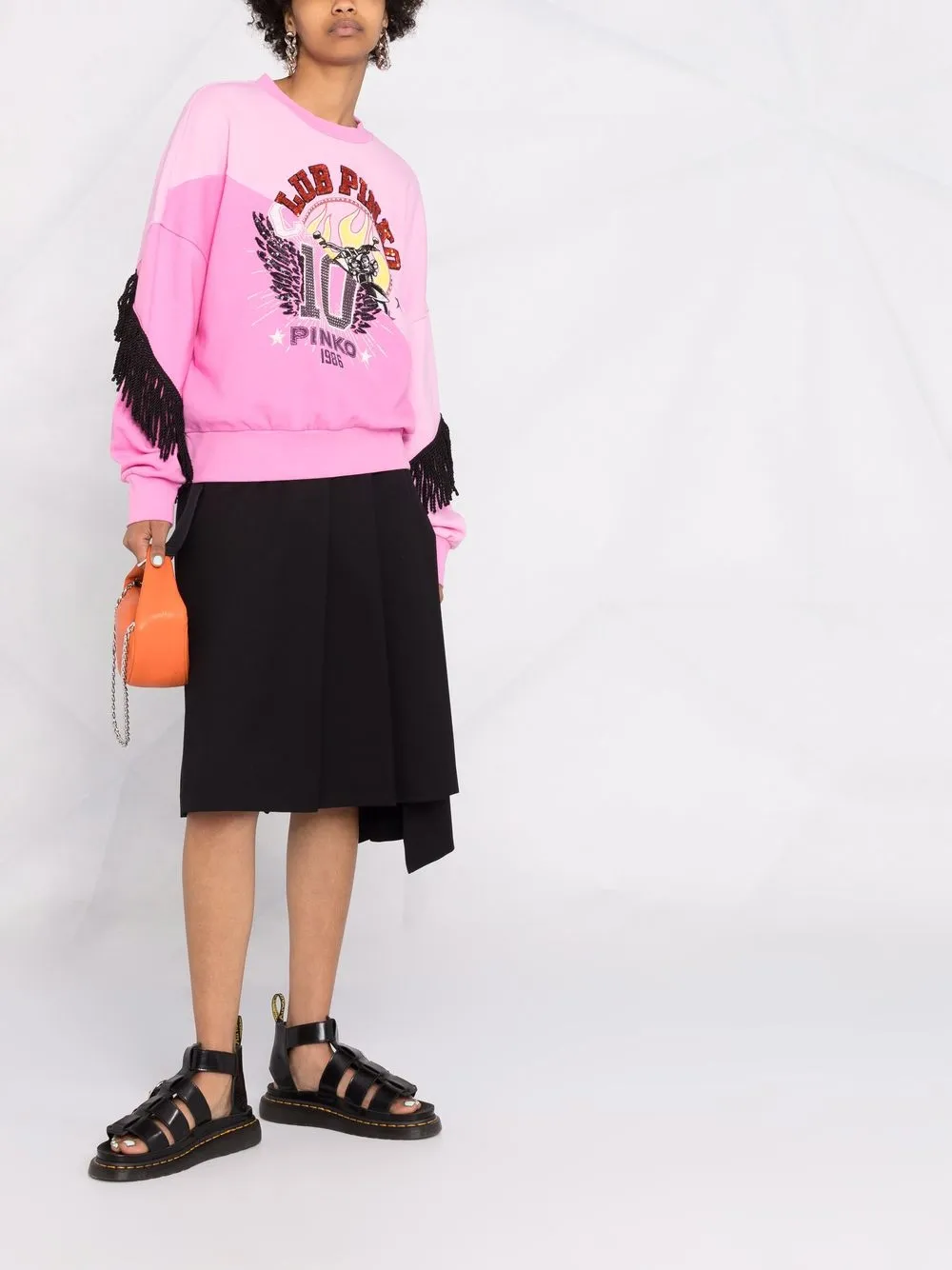 фото Pinko толстовка с бахромой