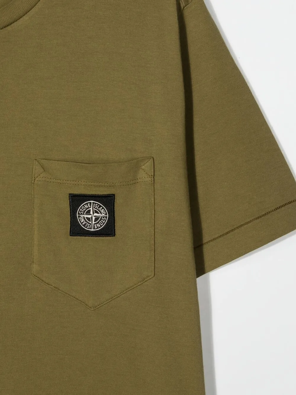 фото Stone island junior футболка с короткими рукавами и нашивкой-логотипом