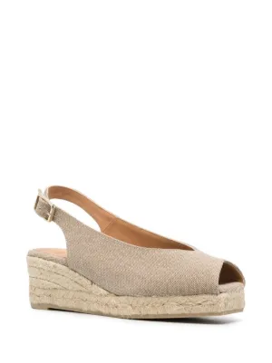 peep toe slingback espadrilles