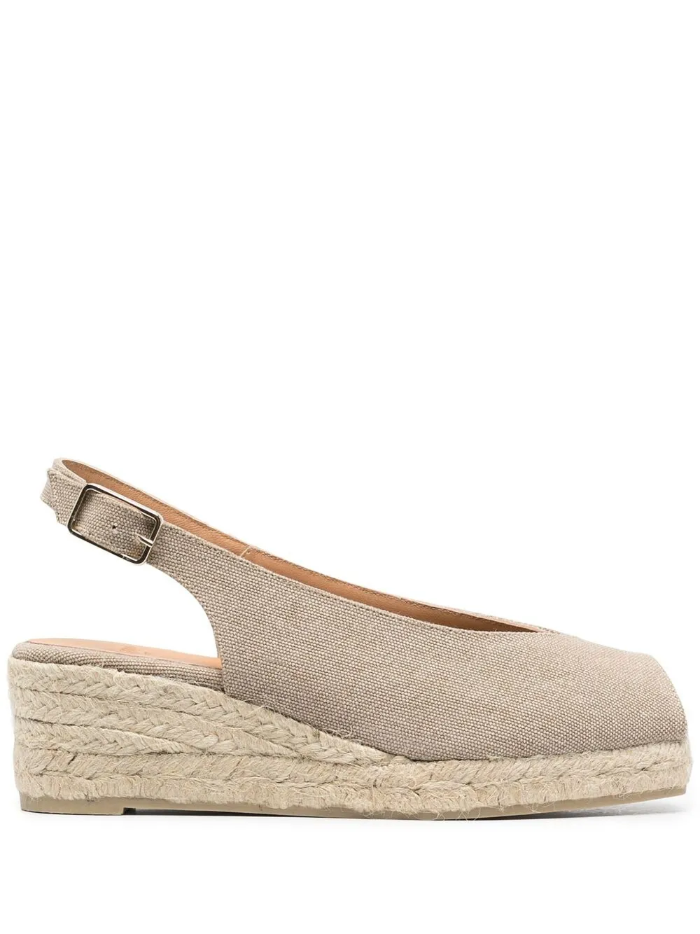 Castaã±er Dosalia Slingback Wedge Espadrilles In Neutrals