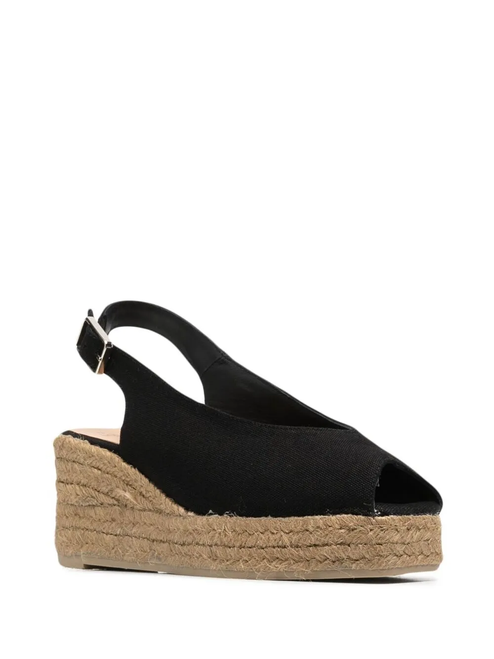 фото Castañer эспадрильи на танкетке с открытым носком