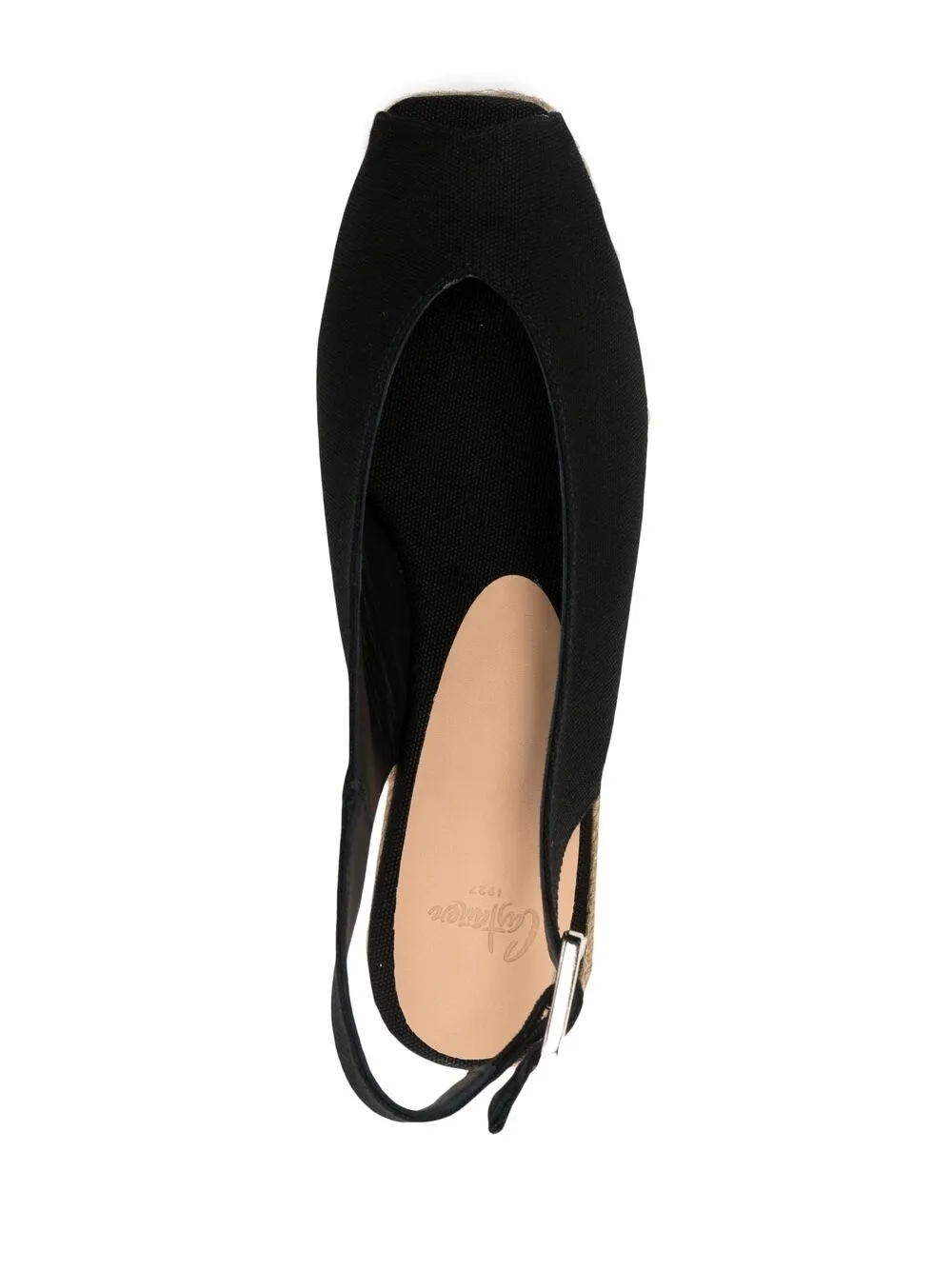 фото Castañer эспадрильи на танкетке с открытым носком