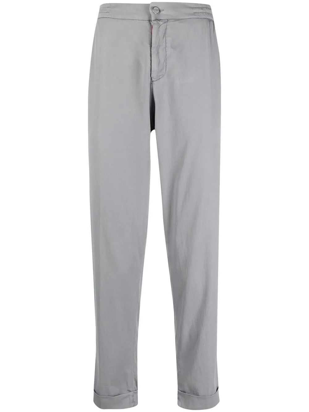 

Kiton cropped chino trousers - Grey