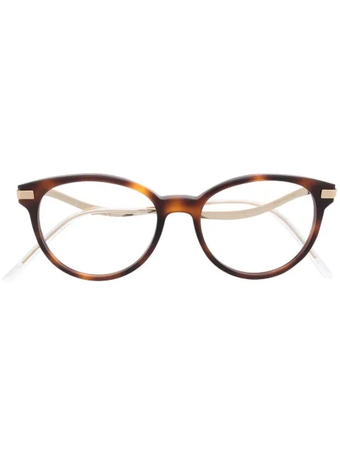 Jimmy Choo Eyewear tortoiseshell round-frame glasses