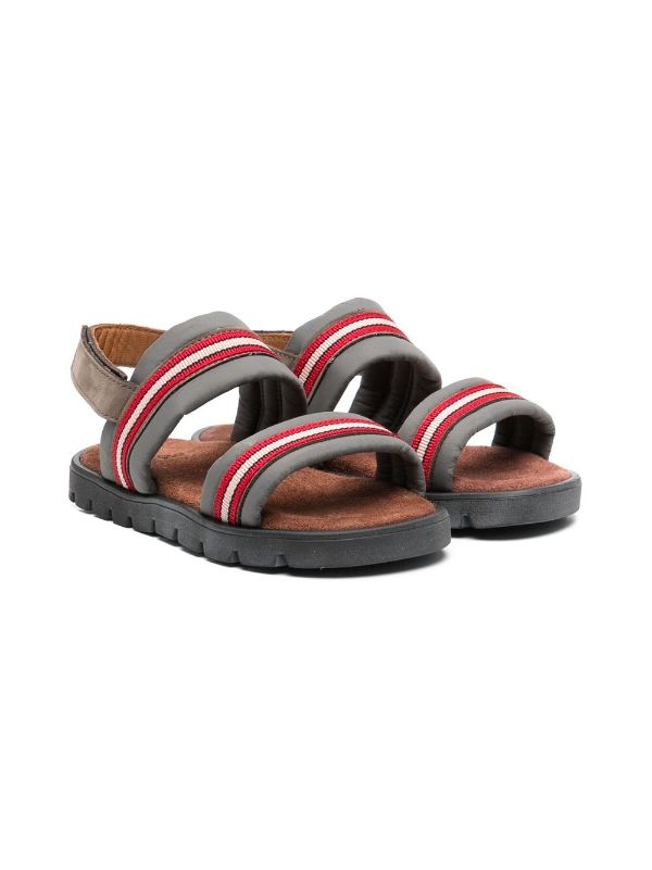 Red two deals strap sandals