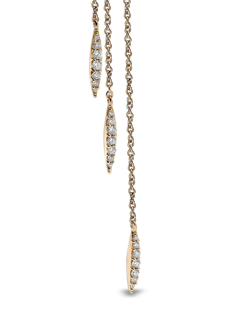 Shop Yoko London 18kt Yellow Gold Trend Freshwater Pearl And Diamond Chain Earrings