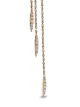 Yoko London 18kt yellow gold Trend freshwater pearl and diamond chain earrings