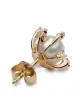 Yoko London 18kt yellow gold Trend freshwater pearl and diamond stud earrings