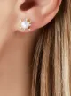 Image 2 of Yoko London 18kt yellow gold Trend freshwater pearl and diamond stud earrings