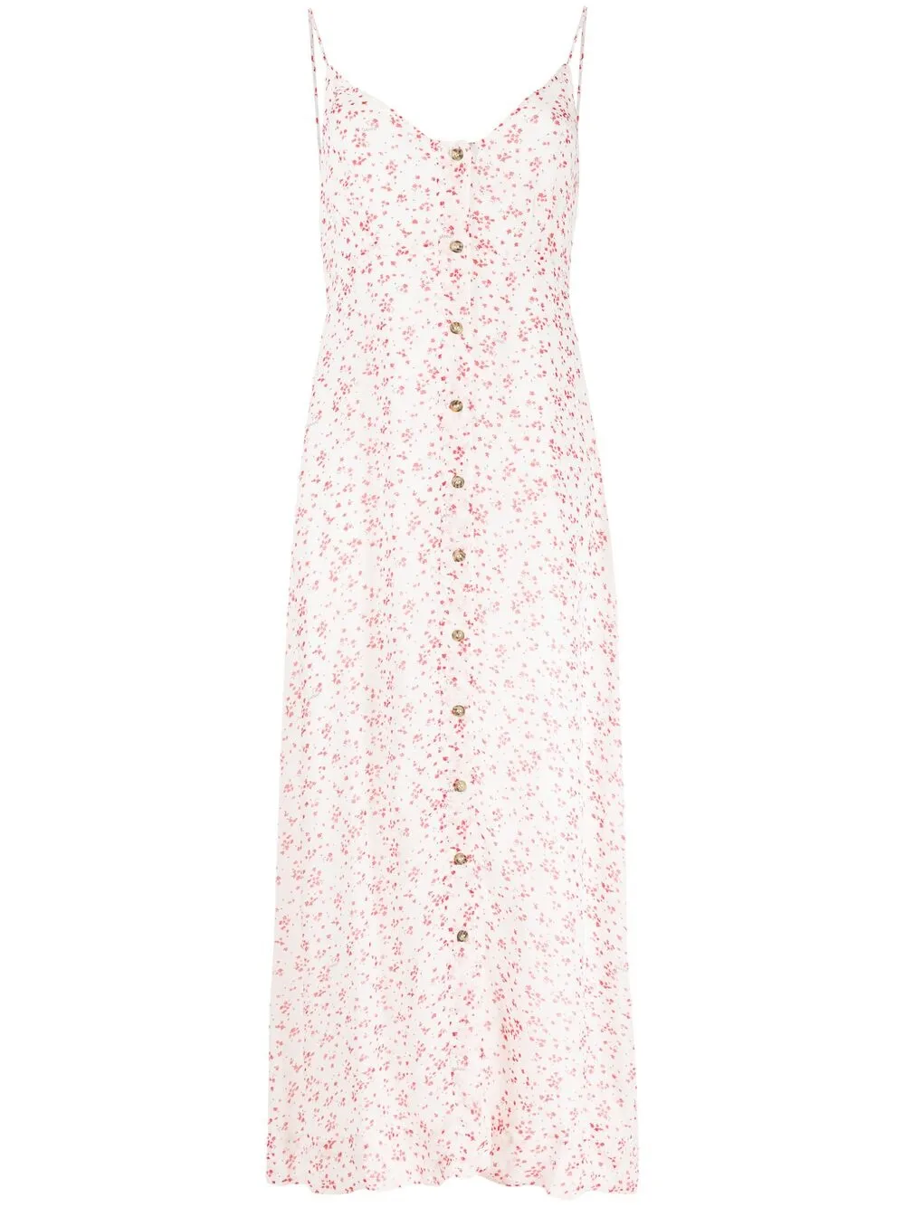 GANNI FLORAL-PRINT MIDI DRESS