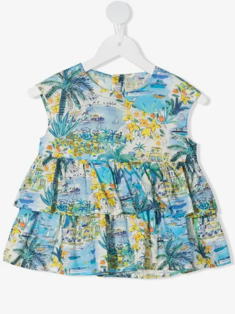 Il Gufo top con estampado gráfico