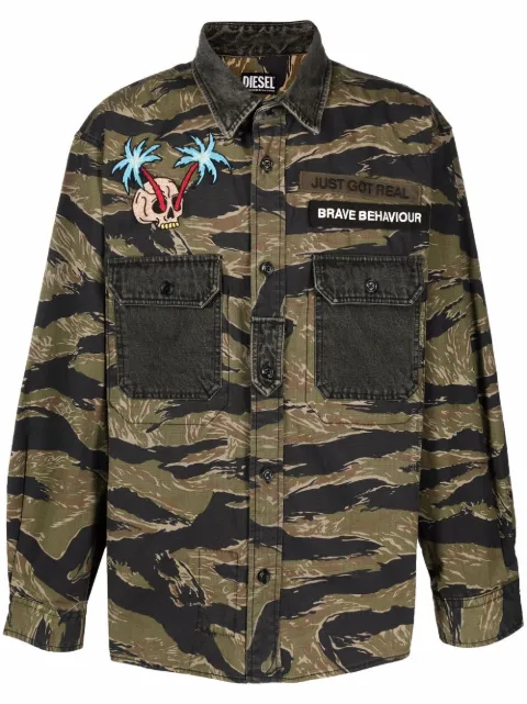 Diesel camisa con parche bordado