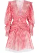 Image 1 of Philosophy Di Lorenzo Serafini gingham-print tulle dress