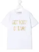 Image 1 of Alberta Ferretti Kids slogan-print cotton T-shirt