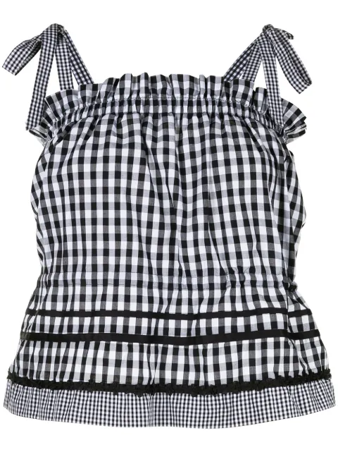 BAPY BY *A BATHING APE® gingham-print sleeveless top