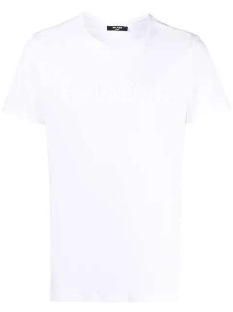 Balmain playera con logo en relieve