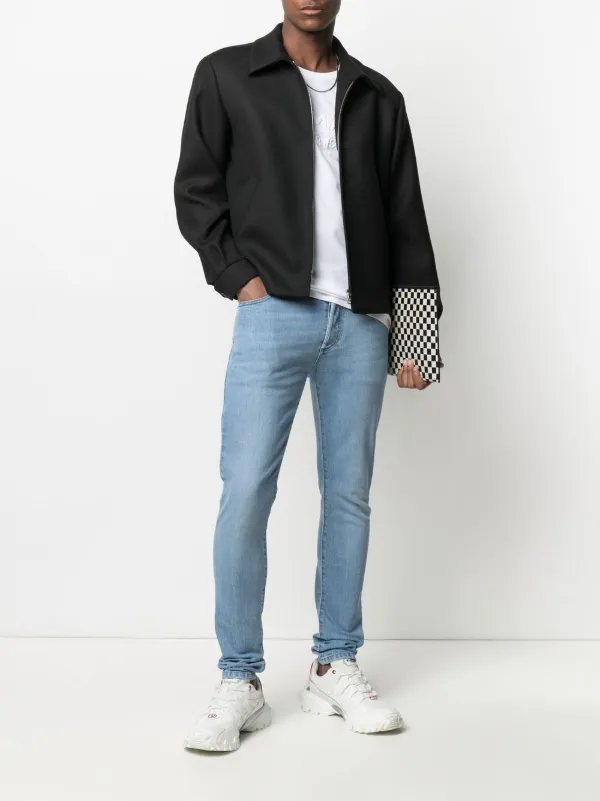BALMAIN ロコ ティテル クルネック Tシャツ CH6EH015JH91 EAB Balmain Button-Embellished Logo T-Shirt | Saks Fifth Avenue