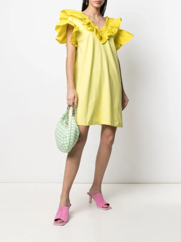 msgm ruffle dress