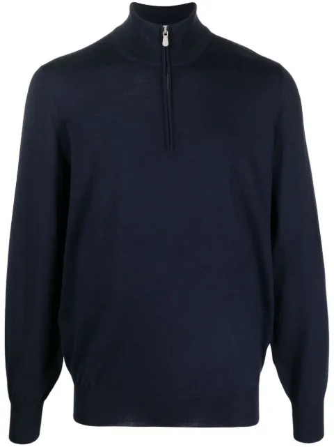 Brunello Cucinelli half-zip neck jumper
