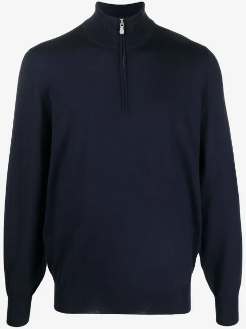 Brunello Cucinelli half-zip neck jumper