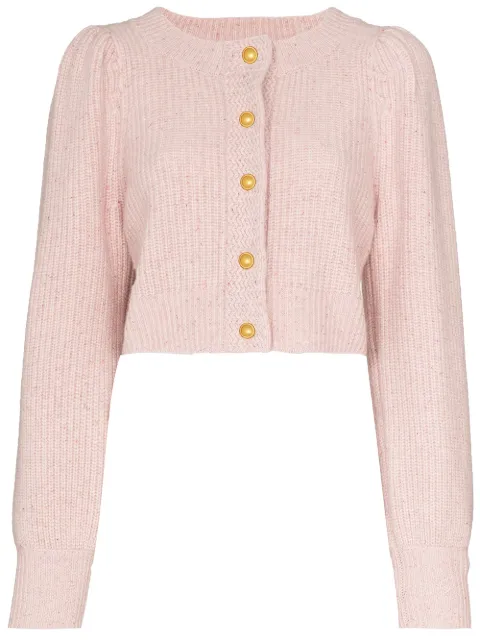 LoveShackFancy Robinson Cropped Cashmere Cardigan - Farfetch