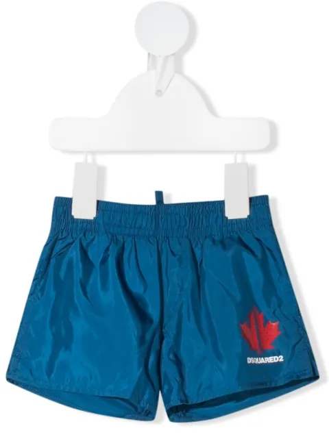 DSQUARED2 KIDS traje de baño con logo estampado