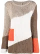 Image 1 of Antonella Rizza colour-block purl-knit jumper