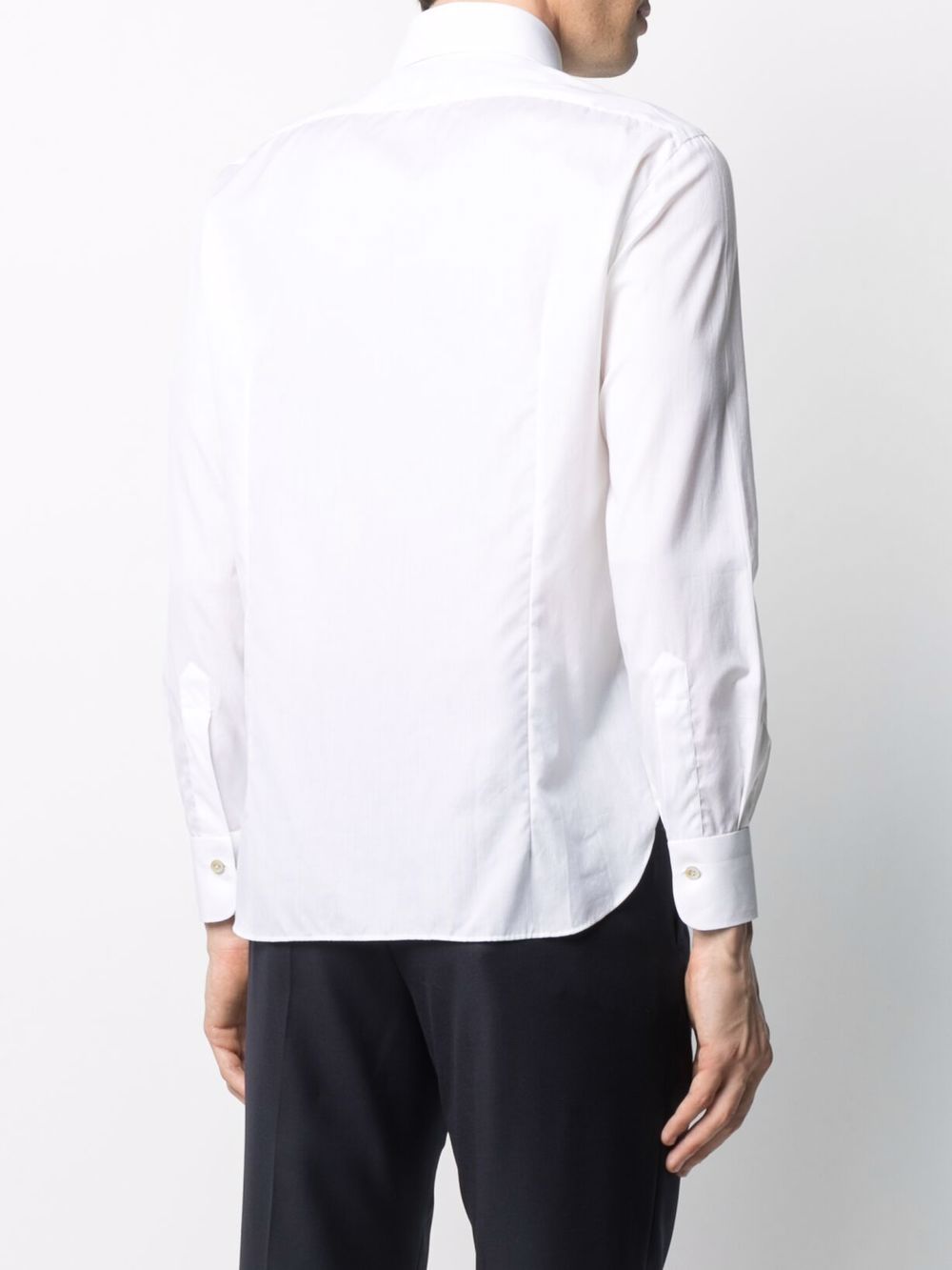 фото Kiton рубашка узкого кроя с длинными рукавами