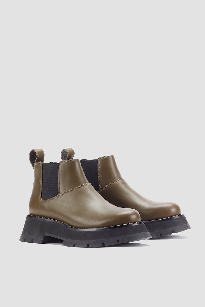 Kate Short Lug Sole Combat Boot-green #1 Kate Short Lug Sole Combat Boot, null- 3
