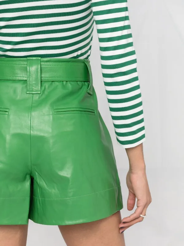 Ganni best sale green shorts