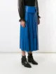 Nk Saia midi Plum de couro