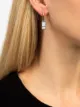 Image 2 of AS29 18kt white gold DNA mini full diamond earring