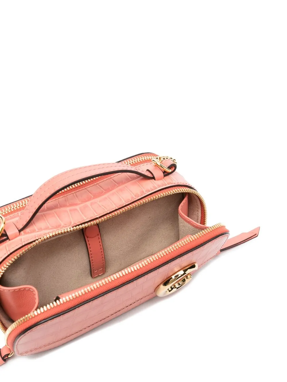 фото Chloé мини-сумка vanity с металлическим логотипом