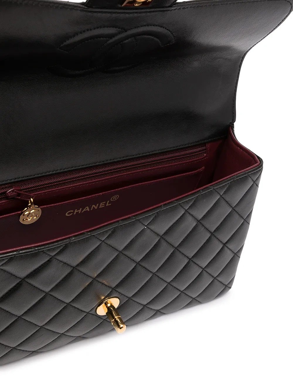 фото Chanel pre-owned стеганая сумка-тоут 1997-го года